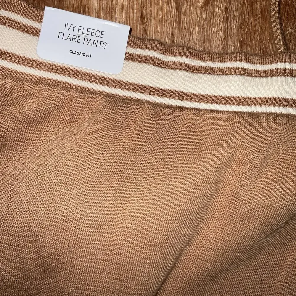 Victoria's Secret Pink women's ivy fleece pants Sweatpants TOFFEE -XL - Picture 2 of 13